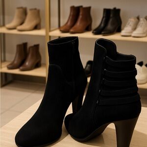 Paul Green Black Ankle Boots